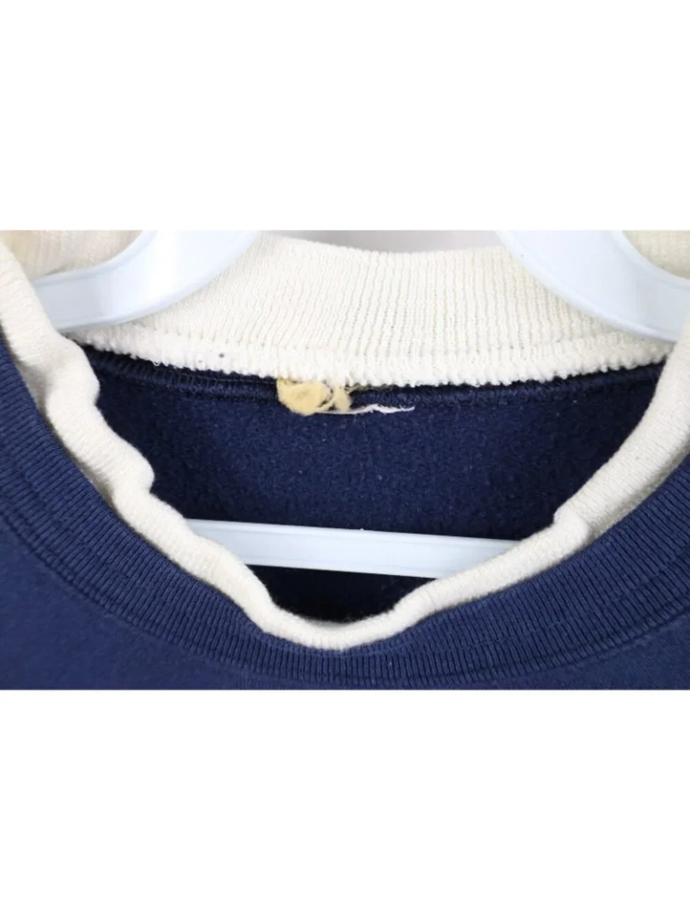 Vintage 90s Streetwear Womens Large Christmas Show Trees Layered Sweatshirt Blue